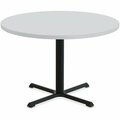 Special-T Table, Round, 42in Dia x 42in, Black Base/Gray Top SCTSTAR242BHBGR